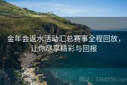 金年会返水活动汇总赛事全程回放，让你尽享精彩与回报