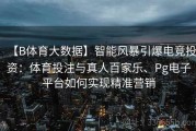 【B体育大数据】智能风暴引爆电竞投资：体育投注与真人百家乐、Pg电子平台如何实现精准营销