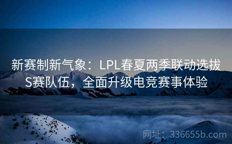 新赛制新气象:LPL春夏两季联动选拔S赛队伍,全面升级电竞赛事体验 新赛制新气象:LPL春夏两季联动选拔S赛队伍,全面升级电竞赛事体验